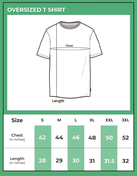 Combo Pack Of 3 -100% Pure Cotton Oversized Baggy Fit Half Sleeve Printed Round Neck Multicolor Drop Shoulder T-Shirt for Men & Boys