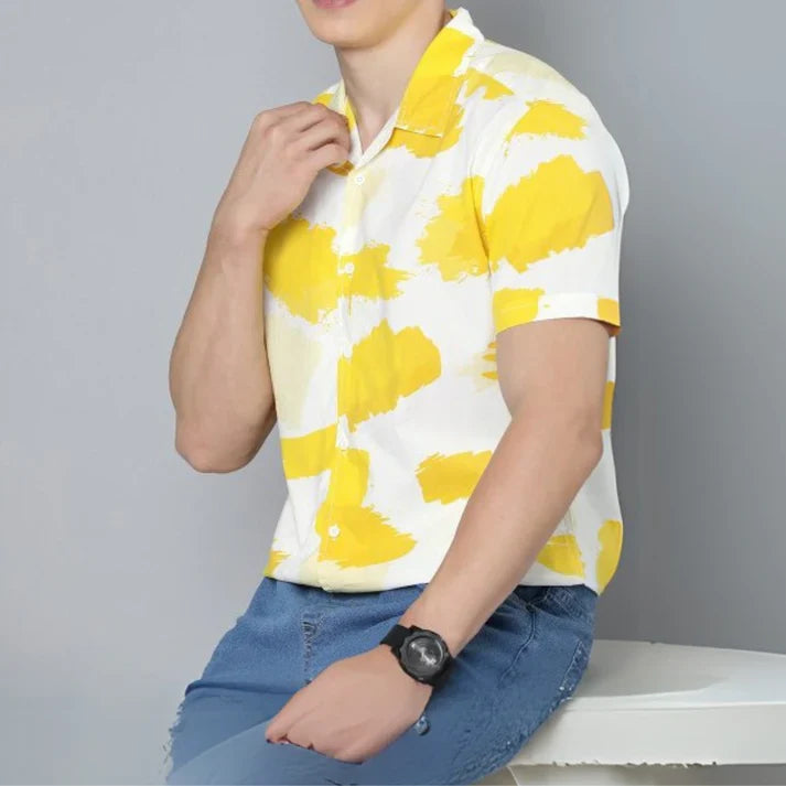 Pack Of 3 Trendy Print Half Sleeve Shirts – Men’s Casual Wear