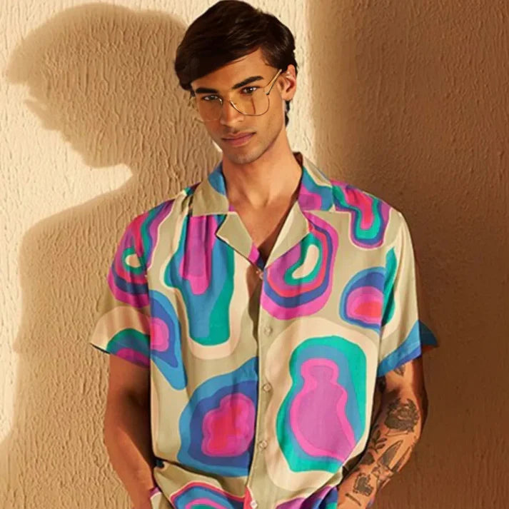 Pack Of 3 Trendy Print Half Sleeve Shirts – Men’s Casual Wear