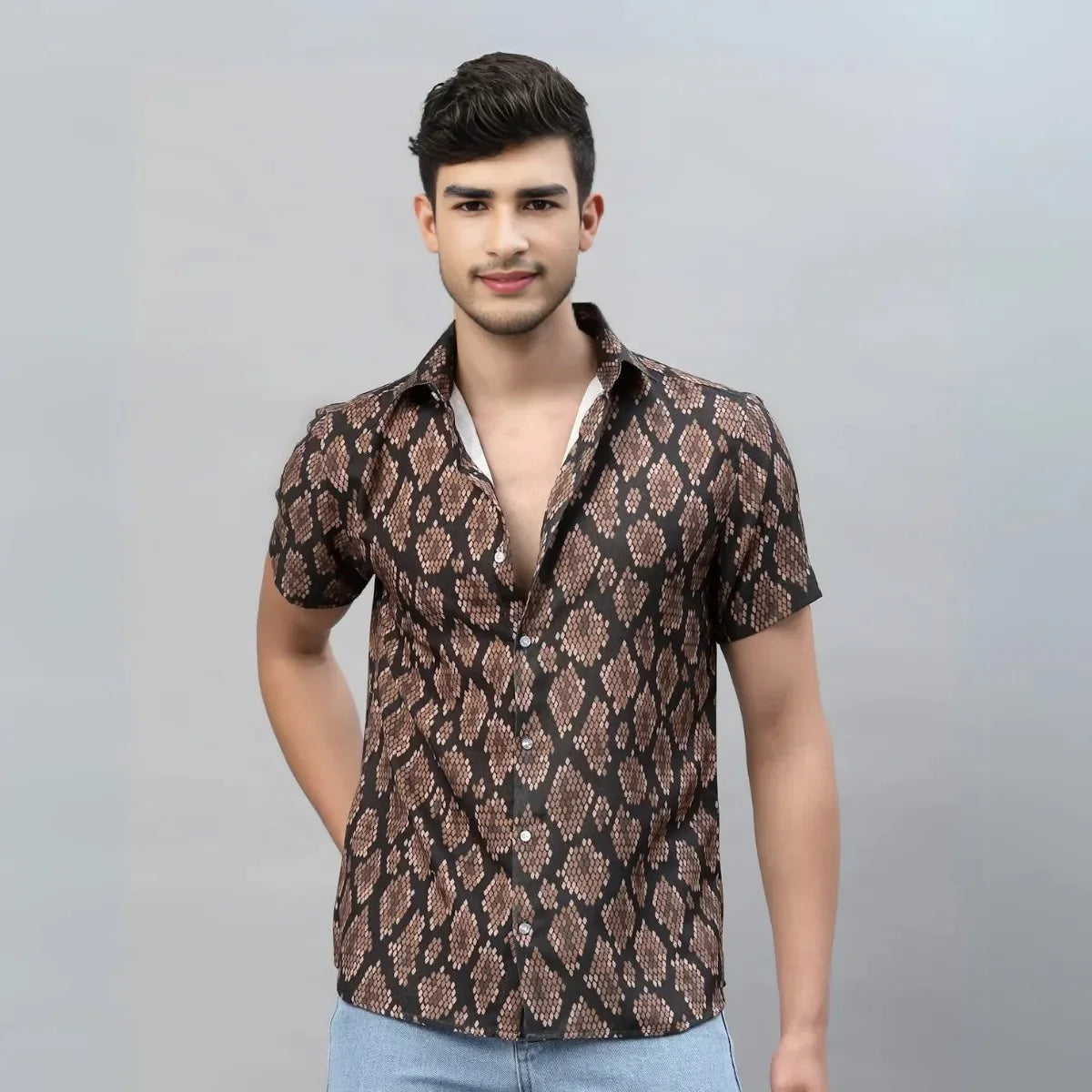 Pack Of 3 Trendy Half Sleeve Shirts – Men’s Casual Wear
