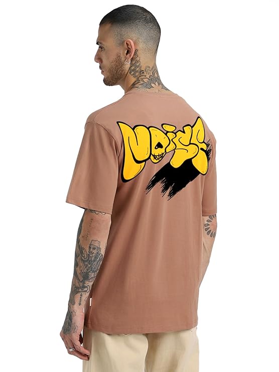 Combo Pack Of 3 -100% Pure Cotton Oversized Baggy Fit Half Sleeve Printed Round Neck Multicolor Drop Shoulder T-Shirt for Men & Boys