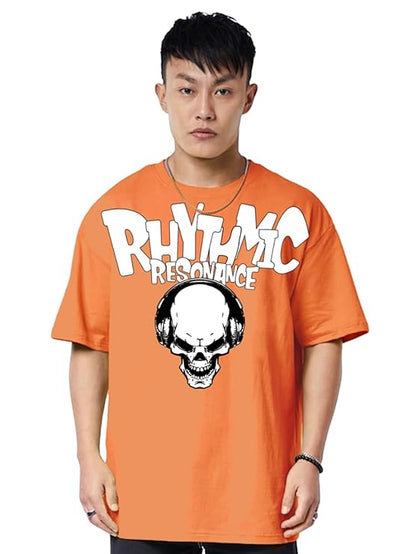 Combo Pack Of 3 -100% Pure Cotton Oversized Baggy Fit Half Sleeve Printed Round Neck Multicolor Drop Shoulder T-Shirt for Men & Boys