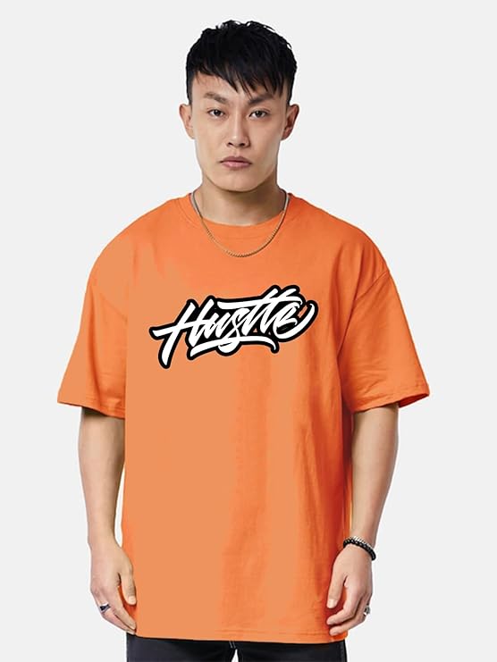 Combo Pack Of 3 -100% Pure Cotton Oversized Baggy Fit Half Sleeve Printed Round Neck Multicolor Drop Shoulder T-Shirt for Men & Boys