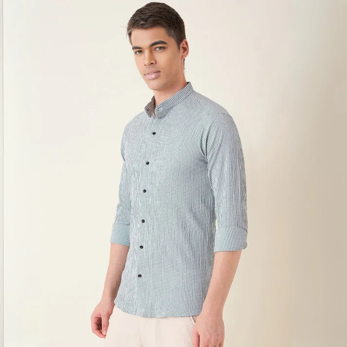 Stylish Branded Casual Shirts with Full Sleeves and Chinese Collar