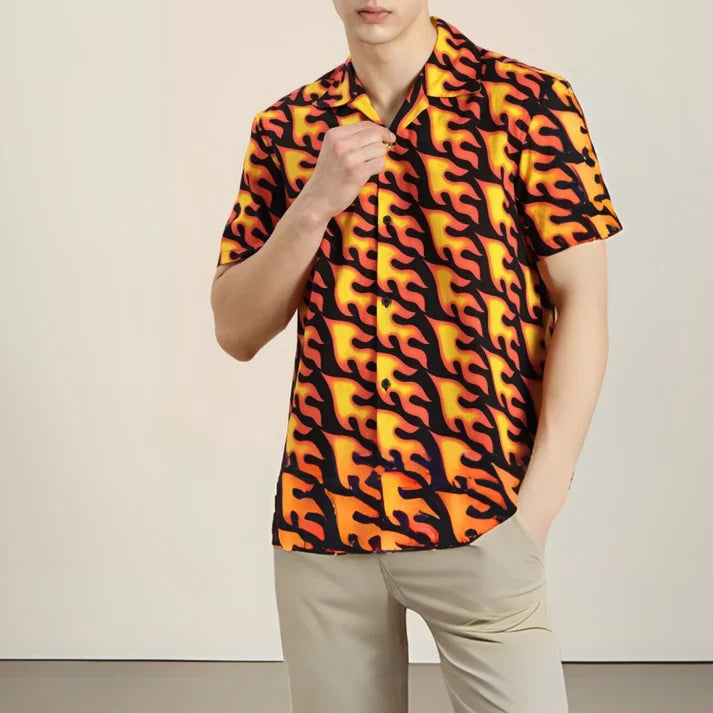 Pack Of 3 Trendy Print Half Sleeve Shirts – Men’s Casual Wear